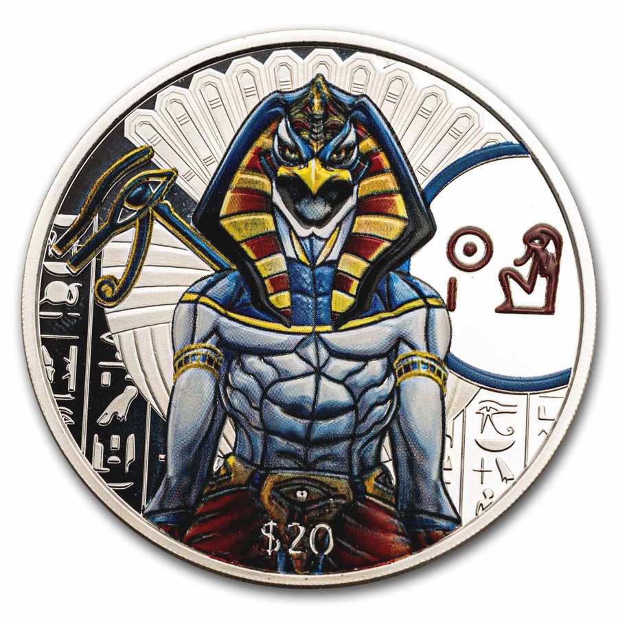 Buy 2023 Sierra Leone 2 oz Silver Egyptian Gods: Ra (Colorized) | APMEX