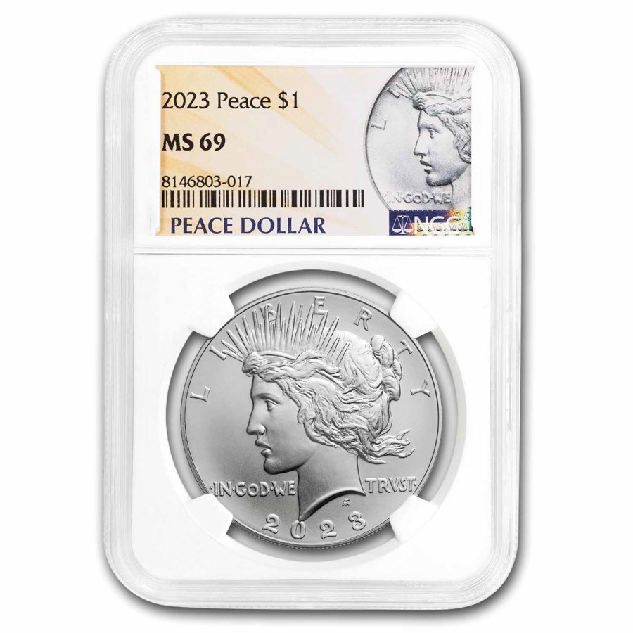 2023 Silver Peace Dollar MS-69 NGC