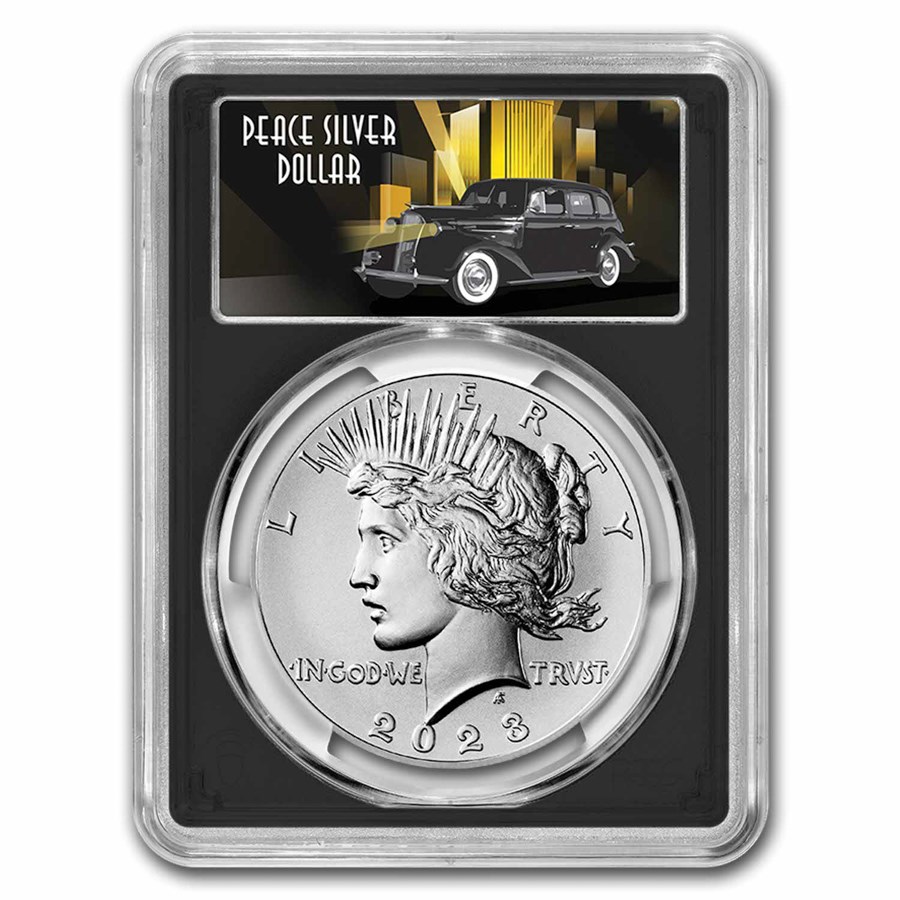 2023 Silver Peace Dollar MS-70 PCGS (Advanced Release, Black)