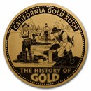 2023 Solomon Islands 1/100 oz Gold California Gold Rush