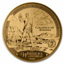 2023 Solomon Islands 1/100 oz Gold Colossus of Rhodes