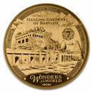 2023 Solomon Islands 1/100 oz Gold Hanging Gardens of Babylon