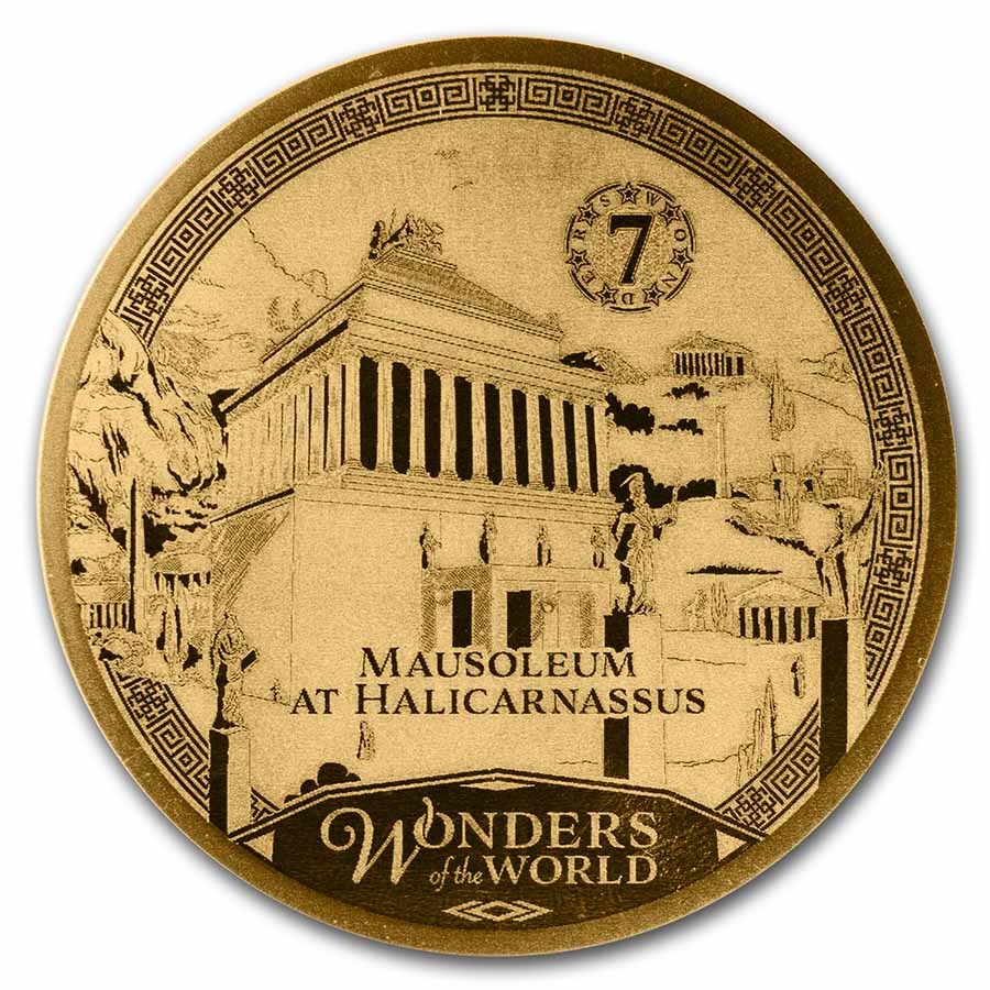 2023 Solomon Islands 1/100 oz Gold Mausoleum at Halicarnassus