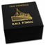 2023 Solomon Islands 1 gram Gold Titanic Shaped Coin