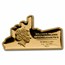 2023 Solomon Islands 1 gram Gold Titanic Shaped Coin