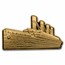 2023 Solomon Islands 1 gram Gold Titanic Shaped Coin
