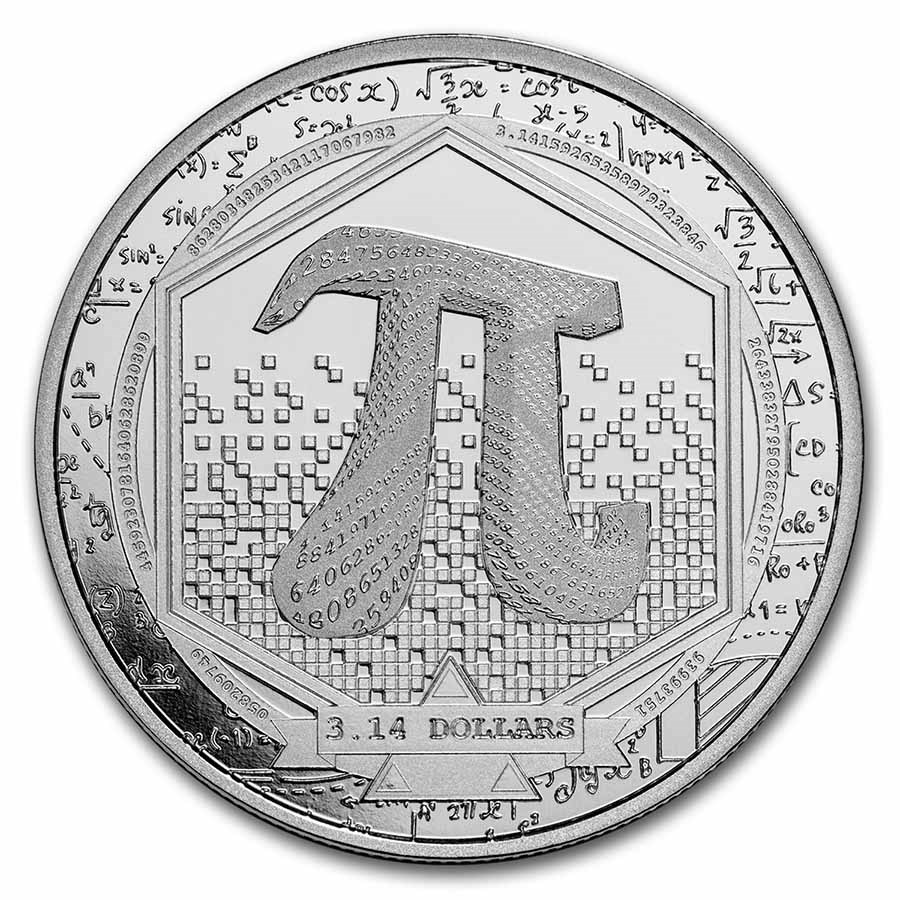 2023 Solomon Islands 1 oz Silver Number Pi BU