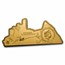 2023 Solomon Islands 111 gram Gold Titanic Shaped Coin