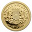 2023 Somalia 1/2 gram Gold African Wildlife Leopard BU