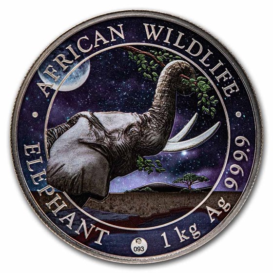 2023 Somalia 1 kilo Silver Elephant (Giant Moon) 2023 Somalia 1 kilo Silver Elephant (Giant Moon)