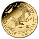 2023 Somalia 1 oz Gold Elephant Coin BU