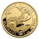 2023 Somalia 1 oz Gold Elephant (Rabbit Privy)