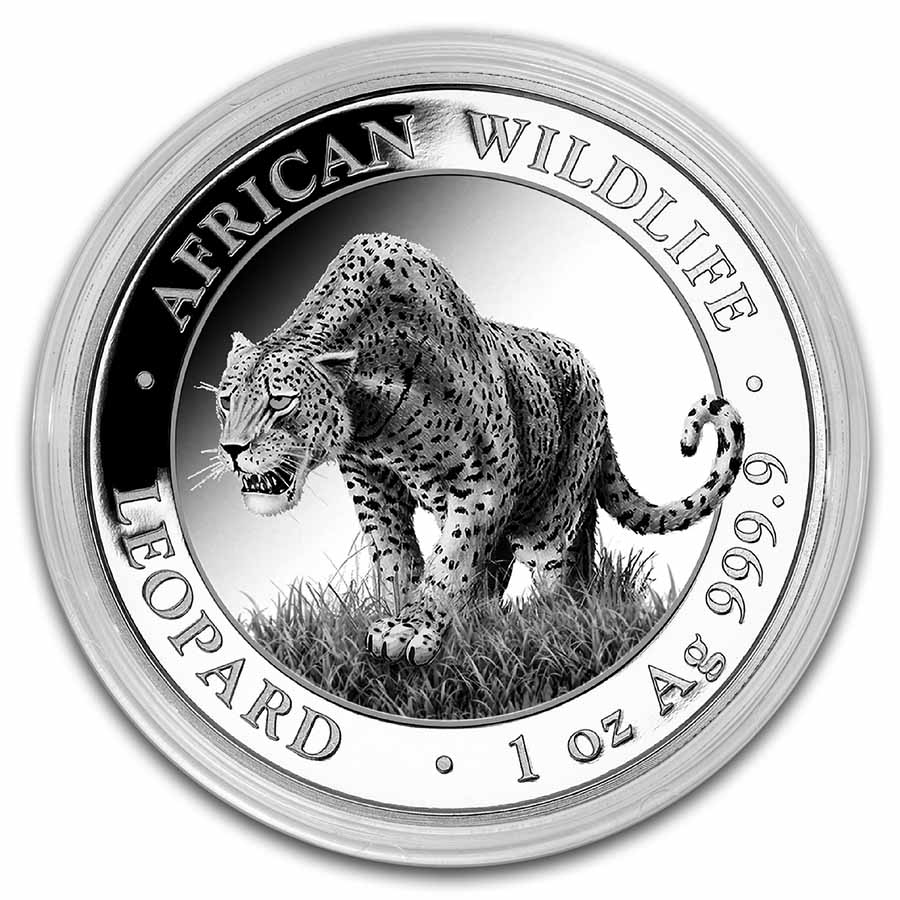 2023 Somalia 1 oz Silver African Wildlife Leopard BU | eBay
