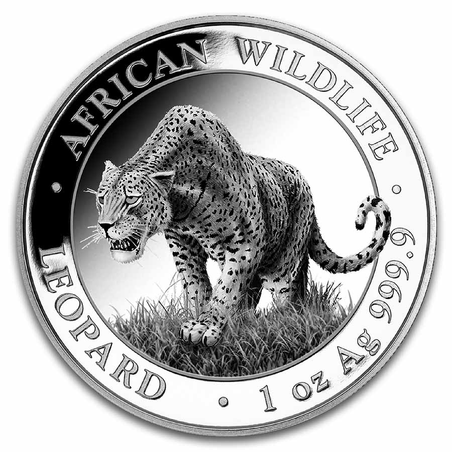 Buy 2023 Somalia 1 oz Silver African Wildlife Leopard BU | APMEX