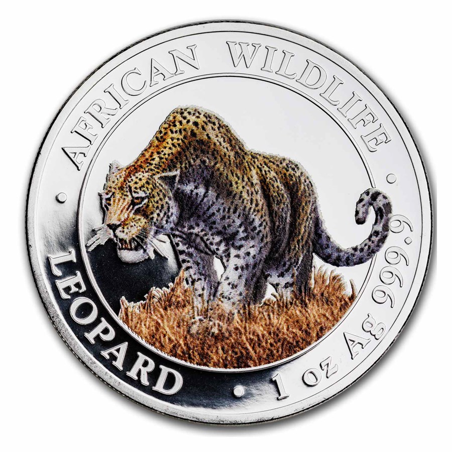 Buy 2023 Somalia 1 oz Silver African Wildlife Leopard (Colorized Buy 2023 Somalia 1 oz Silver African Wildlife Leopard (Colorized