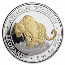 Buy 2023 Somalia 1 oz Silver African Wildlife Leopard
