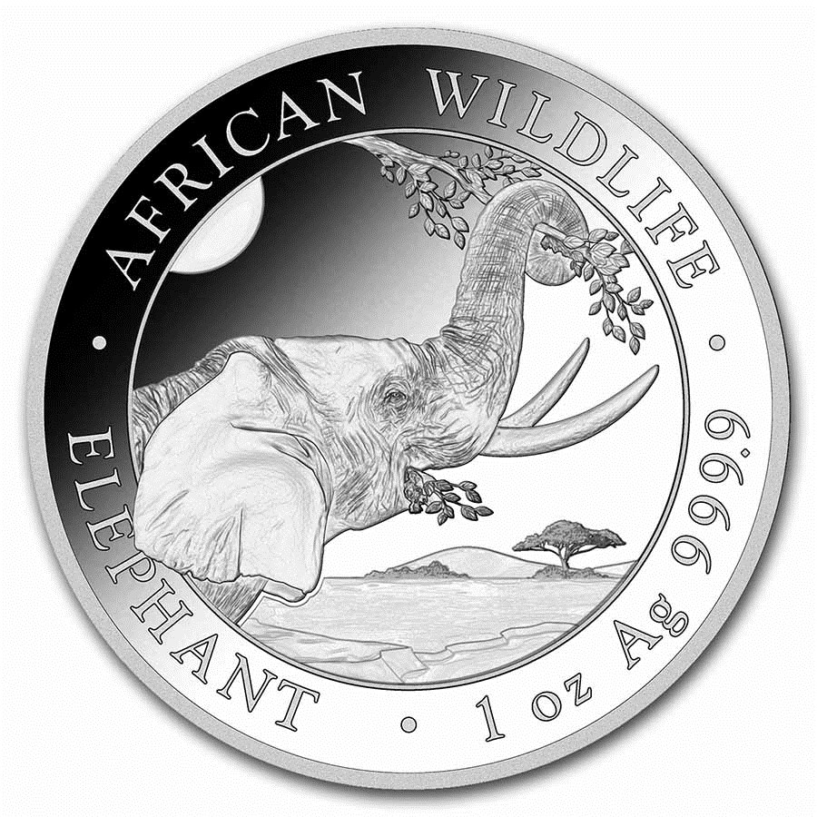 2023 Somalia 1 oz Silver Elephant BU