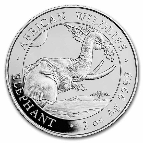 2023 Somalia 2 oz Silver Elephant BU 2023 Somalia 2 oz Silver Elephant BU
