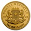2023 Somalia 4-Coin Gold African Wildlife Leopard Prestige Set
