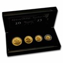 2023 Somalia 4-Coin Gold African Wildlife Leopard Prestige Set