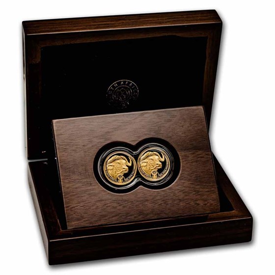 2023 South Africa 2-Coin Gold Big Five Buffalo Proof Set