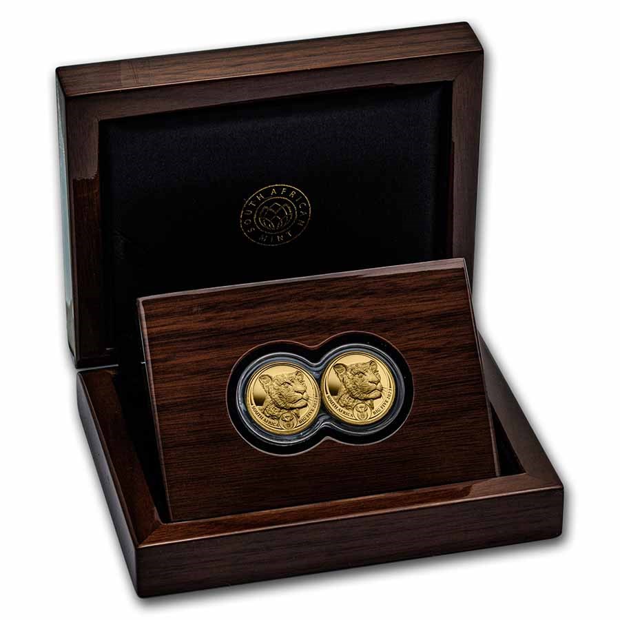 2023 South Africa 2-Coin Gold Big Five Leopard Proof Set