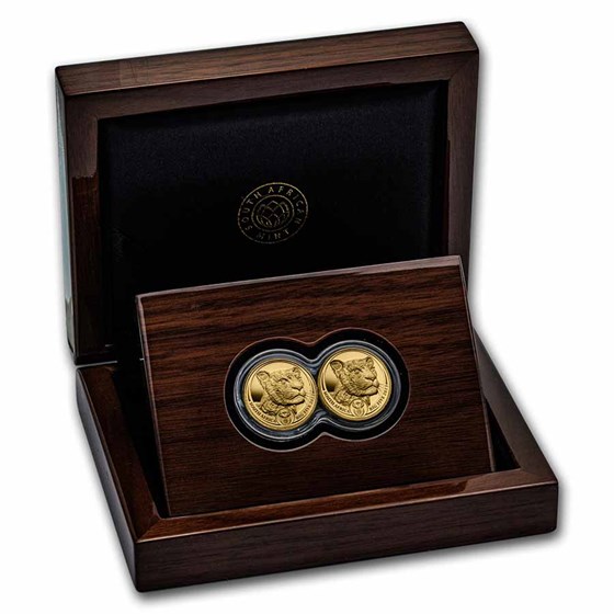 2023 South Africa 2-Coin Gold Big Five Leopard Proof Set