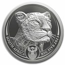 2023 South Africa 5 oz Silver Big Five Leopard BU