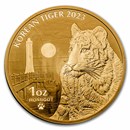 2023 South Korea 1 oz Gold Tiger BU (w/Box & COA)
