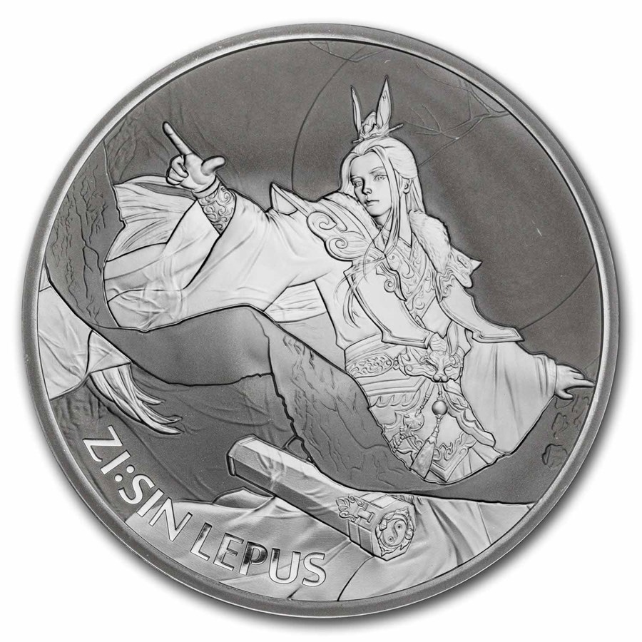 2023 South Korea 1 oz Silver ZI:SIN Lepus BU