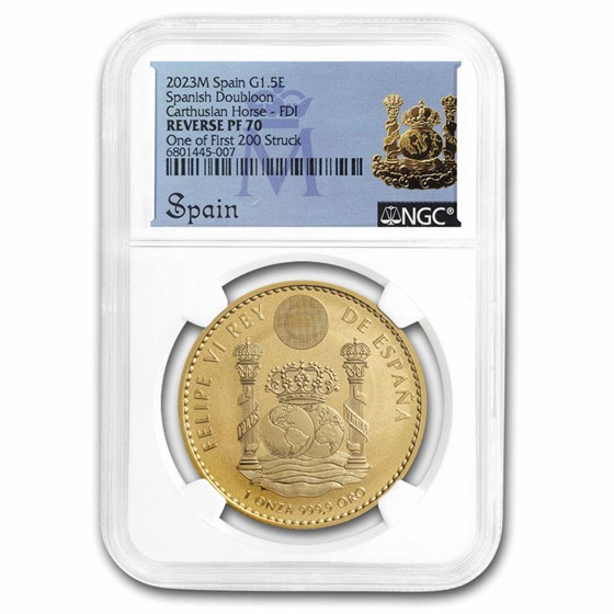 2023 Spain 1 oz Gold Stallion PF-70 NGC (One of First 200 Struck)