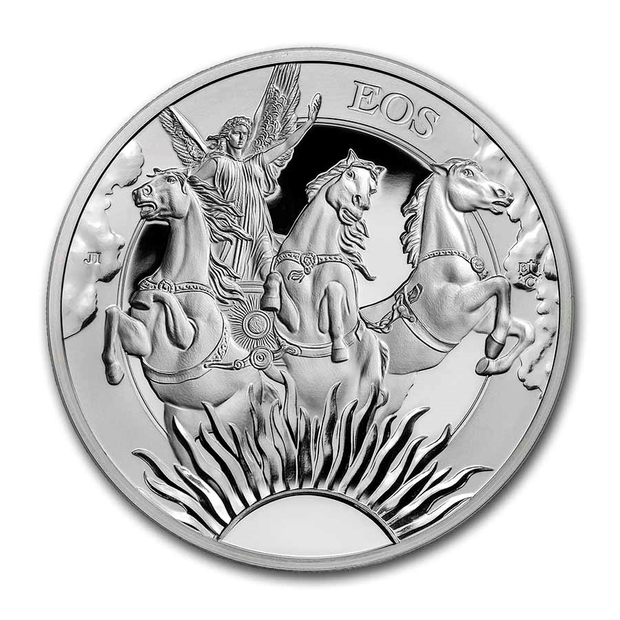 2023 St. Helena 1 oz Silver Goddesses: Eos and the Horses Proof