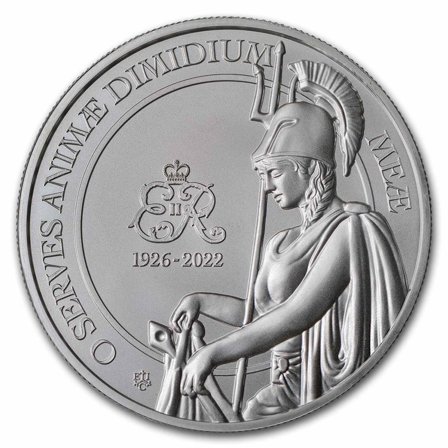 2023 St. Helena 1 oz Silver Queen's Memorial BU
