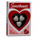 2023 Sweethearts® Gift Set w/Case & 3x 10g Silver Hearts