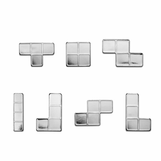 2023 Tetris™ Niue 1 oz Ag $2 Tetrimino Shapes 7-Coin Set 2023 Tetris™ Niue 1 oz Ag $2 Tetrimino Shapes 7-Coin Set
