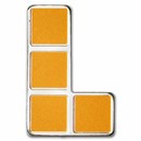 2023 Tetris™ Niue 1 oz Silver $2 L-Tetrimino Block (Orange)