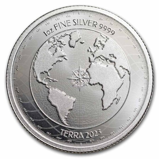 2023 Tokelau 1 oz Silver $2 Terra (Prooflike) 2023 Tokelau 1 oz Silver $2 Terra (Prooflike)
