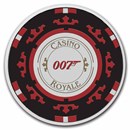2023 TUV 1 oz Silver Colorized 007 James Bond Casino Royale-card
