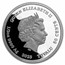 2023 Tuvalu 1/2 oz Silver Lunar Baby Rabbit Proof (Colorized)