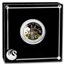 2023 Tuvalu 1/2 oz Silver Lunar Baby Rabbit Proof (Colorized)