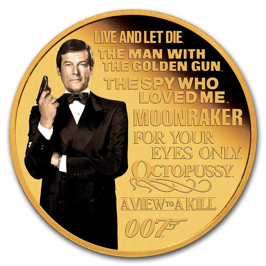2023 Tuvalu 1/4 oz Gold 007 James Bond Legacy Series 2nd Issue