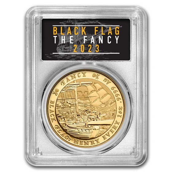 2023 Tuvalu 1 oz Gold Black Flag The Fancy MS-70 PCGS (COA) 2023 Tuvalu 1 oz Gold Black Flag The Fancy MS-70 PCGS (COA)