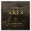 2023 Tuvalu 1 oz Gold Gods of Olympus BU (Ares, w/ COA)