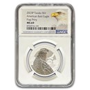 2023 Tuvalu 1 oz Silver American Bald Eagle Coin MS-69 NGC Privy