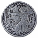 2023 Tuvalu 1 oz Silver Antiqued Gods of Olympus (Artemis)