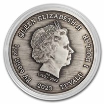 2023 Tuvalu 007 1ドル銀貨 NGC MS70FR Buy 2023 1 oz Silver Black Flag Antiqued (The Fancy) | APMEX