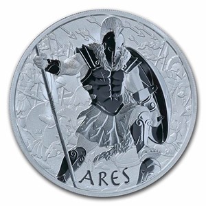 Buy 2023 Tuvalu 1 oz Silver Gods of Olympus BU (Ares) | APMEX