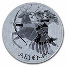 2023 Tuvalu 1 oz Silver Gods of Olympus BU (Artemis)