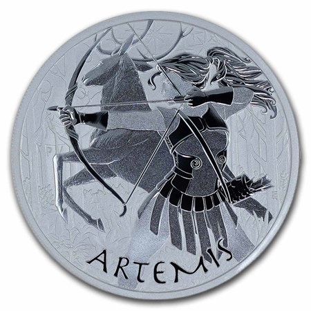 Buy 2023 TV 1 oz Silver Gods of Olympus Artemis BU | APMEX
