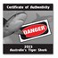 2023 Tuvalu 1 oz Silver Tiger Shark Deadly and Dangerous PF